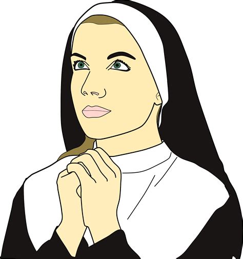 nun clip art|Nun Clipart Images .